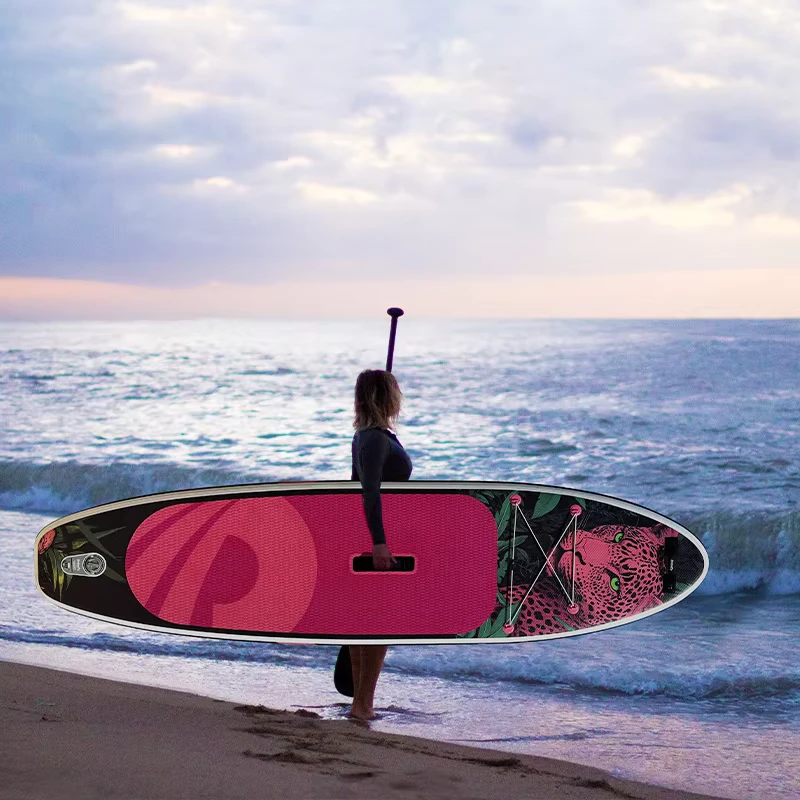 11’*33”*6” Stand Up Paddle Board Soft Surfboard Surfing Inflatable Kayak SUP Paddle Board with Seat