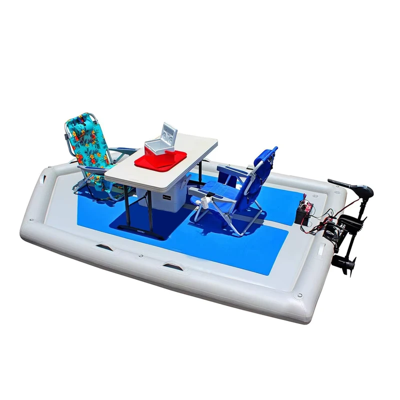 Plateforme gonflable lourde de 11 m, dock flottant pour camping