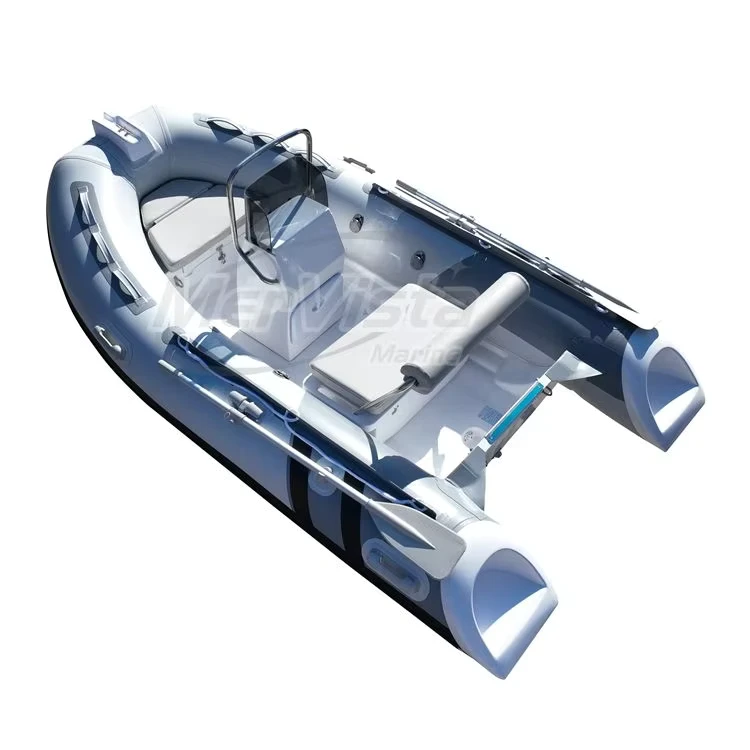 Bateau gonflable rigide RIB330 de 3,35 m en PVC/Hypalon/Orca Double V profond en fibre de verre