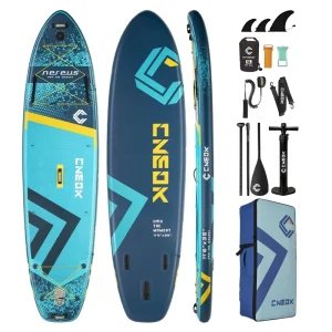 11 ft 6 Large Size All Round Inflatable Paddle Boards Stand up Paddleboard for Waterplay Surfing Isup