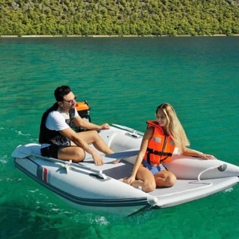 Dinghy inflable de 11 pies, speedboat, catamarán inflable reforzado para surfear