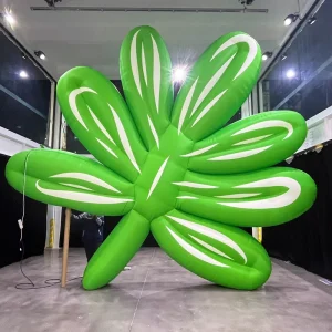 11.5FT Botanical Garden Inflatable Decorations Inflatable Plant Model Inflatable Green Leaves with LED Light