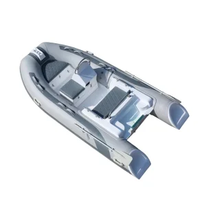 inflatable fiberglass RIB boat with 11.8 ft 360 cm hull for outboard motor use