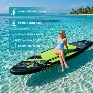 11’6″ Inflatable Paddleboard Custom Subboard Soft Top Padel Board With Kayak Seat Padle Board ISUP