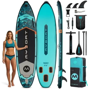 11’6 Inflatable Stand up Paddle Board 34 Wide Stable ISUP Fishing Paddle Board EU Fast Shipping