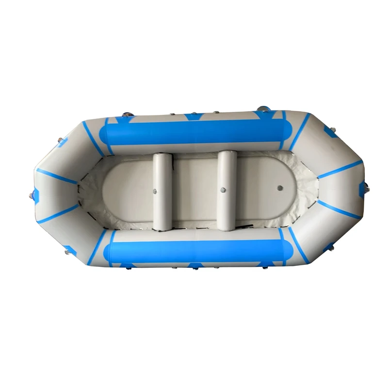 11 Fuß 6 Personen 1,2 mm PVC-Material Drop-Stitch-Boden Aufblasbares Wildwasser-Raft Angelboot
