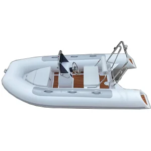 11ft High Speed Deep V Rigid Fiberglass Hull Inflatable Fishing Dinghy RIB with Hypalon PVC Tube CE Certified for Diver Rowing