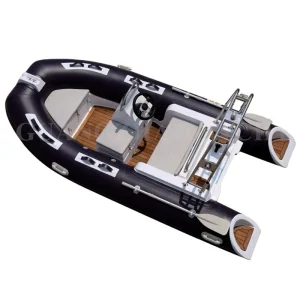 12 FT RIB360 Inflatable Rigid Speed 3.6 m Fiberglass Hull Yacht Boat for Leisure and Fishing Sports