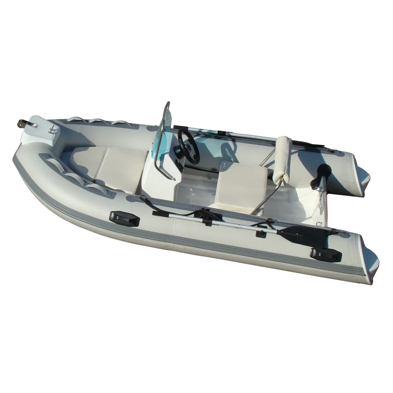 Barca a Vela Gonfiabile RIB360 da 12 FT con Scafo in Fibra di Vetro da 3.6 m per Surf e Pesca Ricreativa