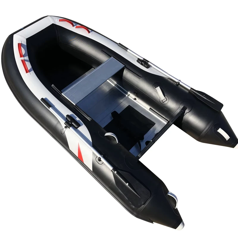 12 Fuß (3,6 m) Sportyacht – Hochgeschwindigkeits-Aluminium-Boden-Fischereidingi – 1,2 mm PVC-Hypalon-Aufblasbares Boot – CE-zertifiziert – stabil beim Treiben