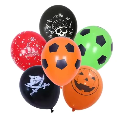 Bóng bay latex hình thú hoạt hình 12 inch bơm hơi, trang trí tiệc, sản phẩm đơn lẻ unisex