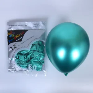Bóng bay latex chrome sáng màu xanh lá cây 12 inch