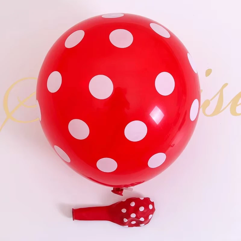 Palloncino in Lattice Colorato a Pois Spesso da 12 Pollici per Decorazioni di Feste di Compleanno e Festività