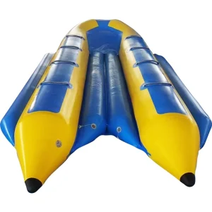 Perahu Pisang Inflatable PVC untuk 12 Orang Ikan Terbang dengan Kapasitas 500kg Warna Kustom untuk Olahraga Air Komersial