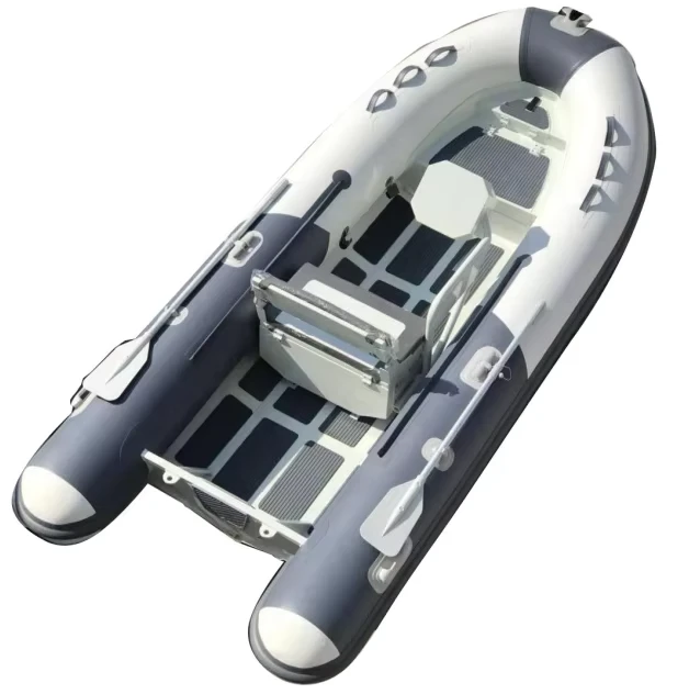 12피트 RIB360 CE 인증 하이폴리머/PVC 유리섬유 선체 알루미늄 RIB 인플레이터블 낚시 보트