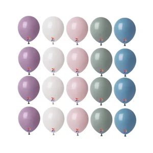Palloncini in Lattice Rotondi da 12 pollici Happy Birthday in Pastello: Dusk, Bianco, Rosa, Blu, Verde, Lavanda