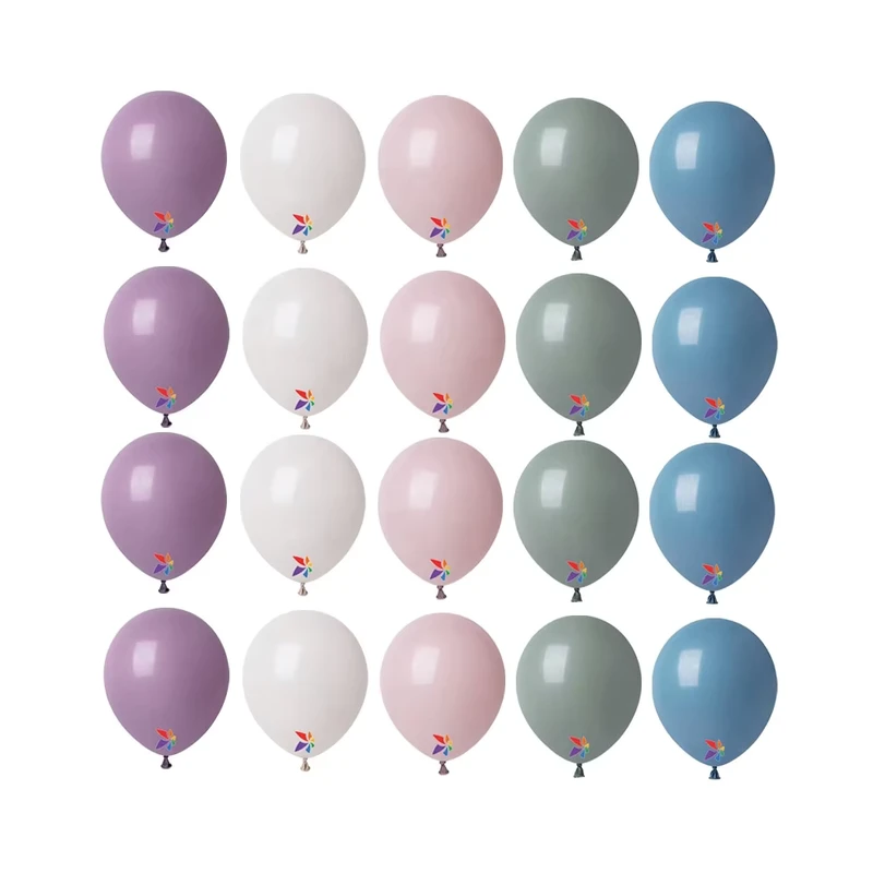 12인치 에어 해피 생일 제품 파스텔 석양 흰색 장미 분홍색 파란색 녹색 라벤더 원형 라텍스 풍선
