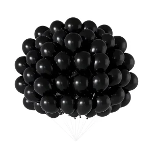 12 inch Zwarte Feest Latex Ballonnen Natuurlijke Latex Verjaardag Huwelijk Afstuderen Halloween Jubileum Kerst Evenement Decoratie