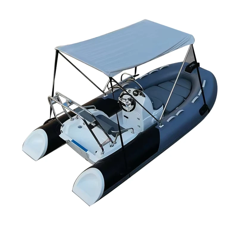 12.8 ft Fiberglass Rigid Hull Inflatable Boat 390cm C