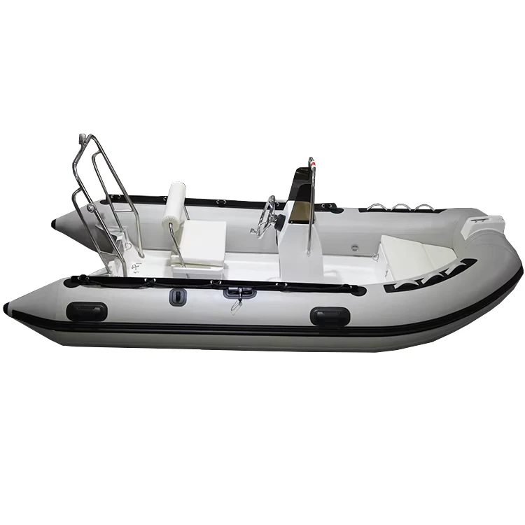 Barco Inflable Rígido de Fibra de Vidrio de 12 Pies con Accesorios Completos