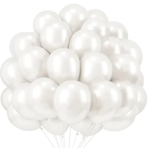 120 Pz Palloncini in lattice perlato bianco da 12 pollici per feste di laurea, matrimoni, compleanni, decorazioni natalizie