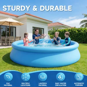 Kolam Renang Lipat Inflatable Besar 12025 18351, Dinding Tebal, Cocok untuk Anak-anak, Dewasa, dan Kesenangan Keluarga
