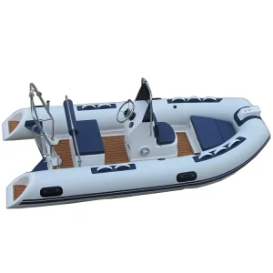 12ft High Speed Durable Fiberglass Hull Fishing RIB Boat Inflatable Sport RIB360 with Center Console