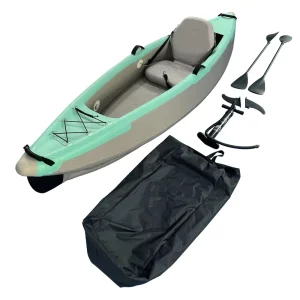 12ft Inflatable Kayak PVC Hull Material for 1 Person Lake Ocean Fishing with Prowler 13 Accessories > 4m