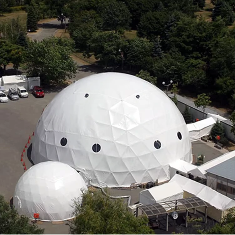 12m Custom Geodesic Soundproof Outdoor Party Dome Tent For Outdoor Event