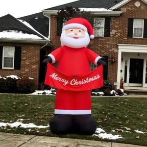 12m Custom Inflatable Santa Claus Yard Standing Self Designed Giant Advertising Inflatables for Christmas Decorations