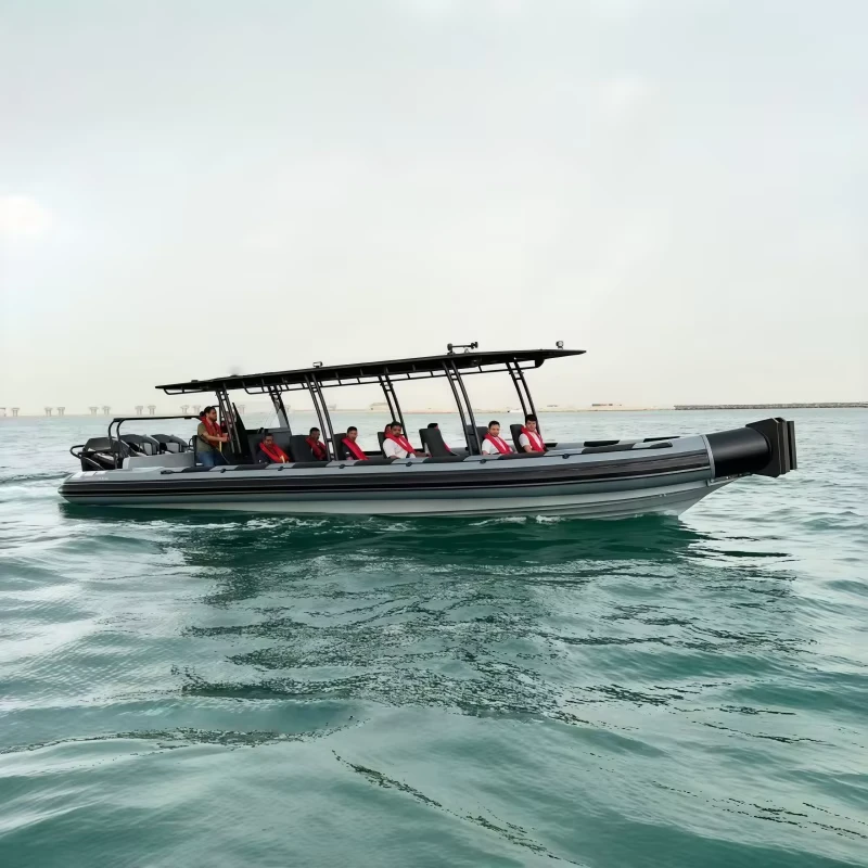 Barco RIB de Alumínio de 12m de Duração Longa com Motor de 800HP para Transporte de Pesca e Turismo