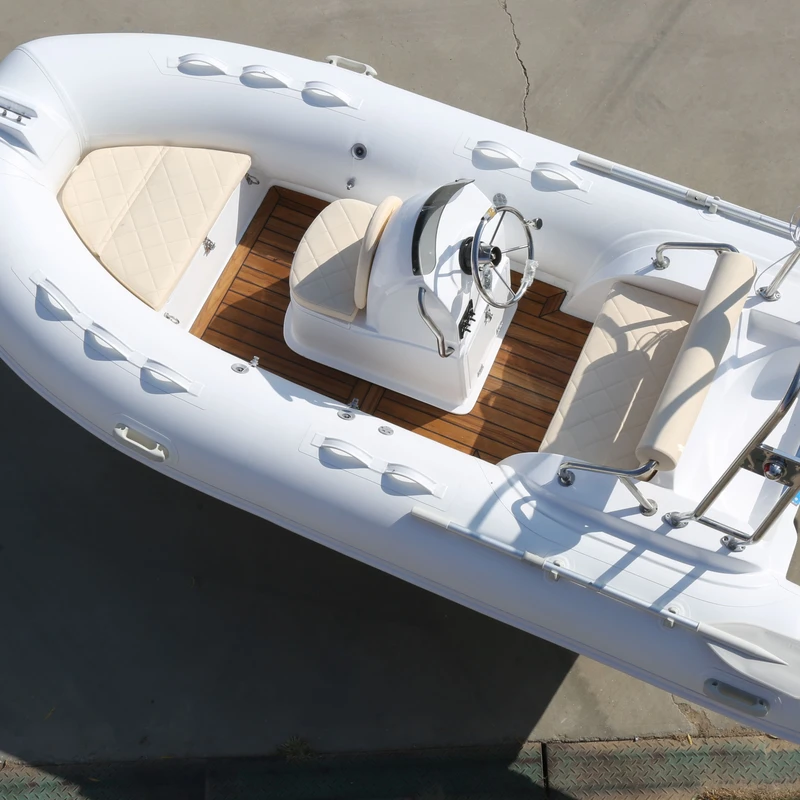 Kayak Rigido RIB390 Semi-Deep V in Fibra di Vetro Hypalon PVC di 13 Piedi