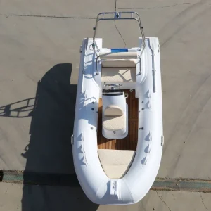 13 Foot Rigid Fiberglass Deep-V Hull RIB390 Boat CE Certified Hypalon PVC Rigid Kayak for Ocean Fishing