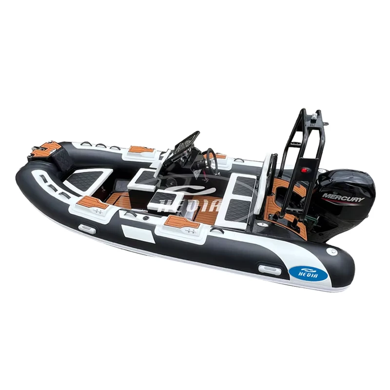 Barco de Luxo Rib SP420 de 13,8 pés com Almofada de Barco, Pequeno Barco Inflável e Outros Equipamentos de Brincadeira Aquática