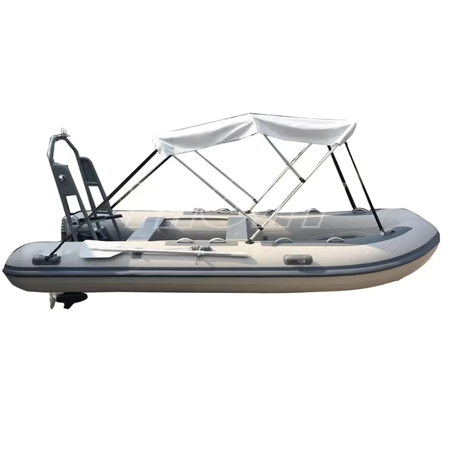 Barco Inflável ORCA 390 de 13 pés, durável, em Hypalon PVC, para pesca em rios