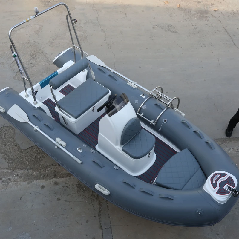 13’390 Luxury RIB390 Rigid Fiberglass Deep-V Hypalon PVC Rigid Inflatable Kayak