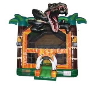 13ft Dinosaur Bounce House Commercial Inflatable Bouncy Castle Kids Jumping Castle with Slide Commercial Grade PVC Custom Theme