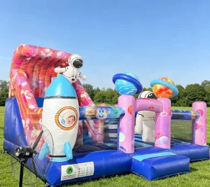 13ft Inflatable Astronaut Toys for Kids Bouncer Space Bounce House Castle