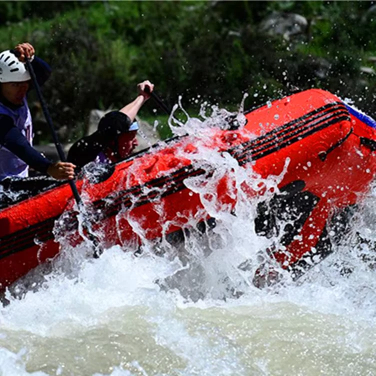13’ft Inflatable PVC River Kayak Rafting Boat Colorful CE Certified 395x185cm