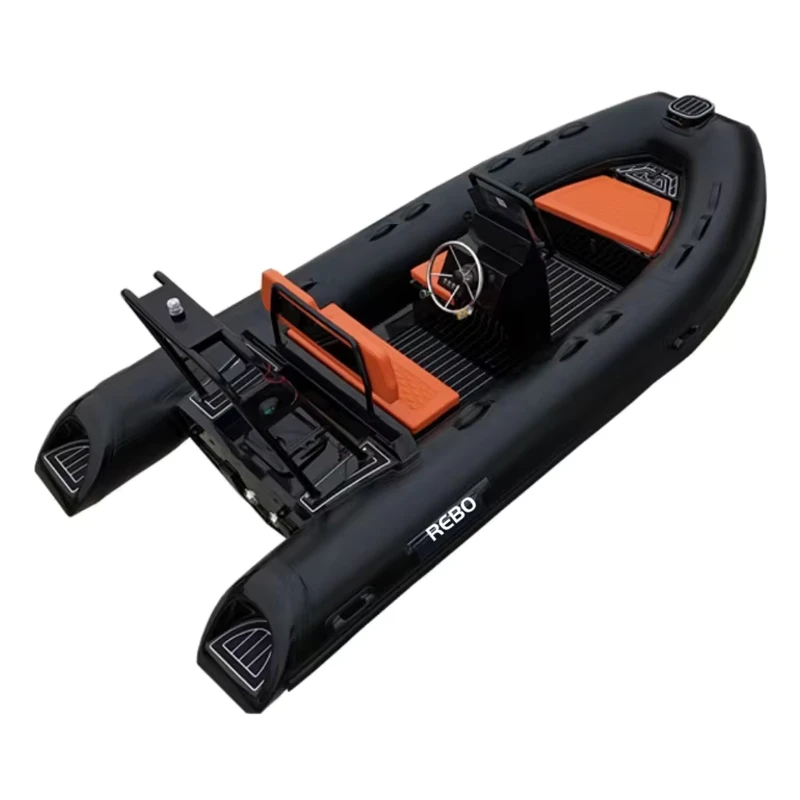 13ft RIB 390 Fiberglass Hull Deep V Shape CE PVC Hypalon Inflatable Boat