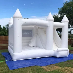 13’x13′ All White Bounce House Combo with Ball Pit and Slide for Adults Wedding Party Rental Inflatable Castle