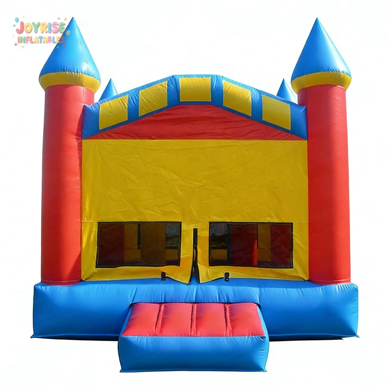 Kastil Lompat Inflatable Komersial 13x13 dengan Spanduk Gratis PVC Tahan Lama untuk Anak-anak