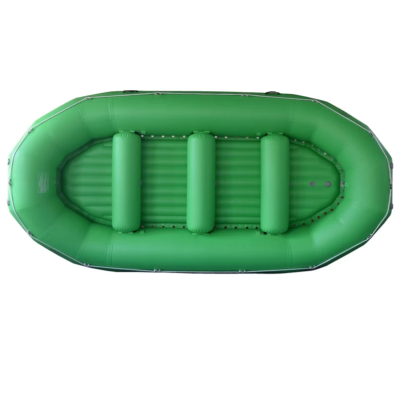 14 Fuß 425 cm 10 Personen Stabil PVC Wildwasser Aufblasbares Floß für Rafting