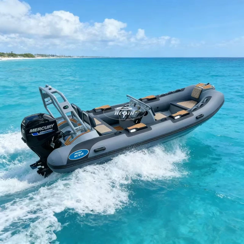 Perahu Memancing Aluminium Mewah 14 Kaki Perahu Aluminium Rib 420 Dinghy