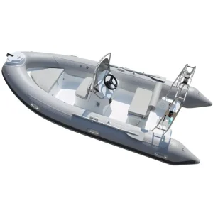 14.1 Foot Rigid Inflatable Boat RIB 430 CE Certified PVC/Fiberglass Hypalon Deep Water Fishing Boat