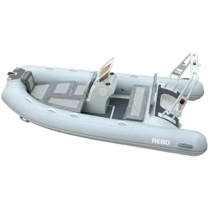 14 Voet Aluminium Sport Romp 420 Rigid Opblaasbare Boot met Dubbele Diepe V Romp