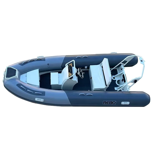 Bateau rigide gonflable en Hypalon PVC de 14 pieds avec double coque pour durabilité