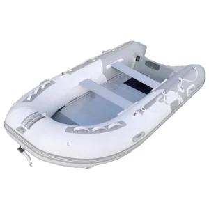 15,4 Fuß Hochgeschwindigkeits-Sportyacht Aufblasbares PVC-Boot mit langlebigem Aluminiumfußboden für Outdoor-Fischen, Treiben, Rettung, Tauchen