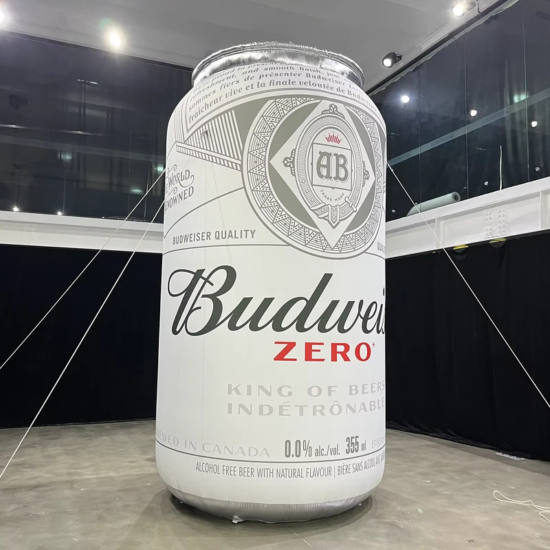 15FT Outdoor Inflatable Advertising Beer Can Blow Up Bottle Customized Giant Airtight Inflatable Can