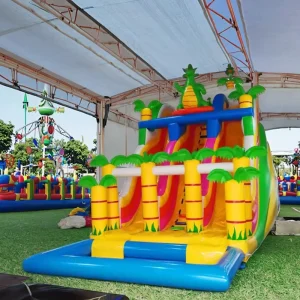 Tobogán Inflable de Agua de 15 pies 16 pies Inflables para Fiestas Tobogán Inflable de Uso Comercial